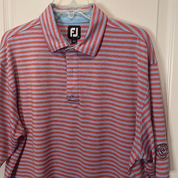 Foot Joy Striped Polo (Georgia Club) - XL - Picture 1 of 8